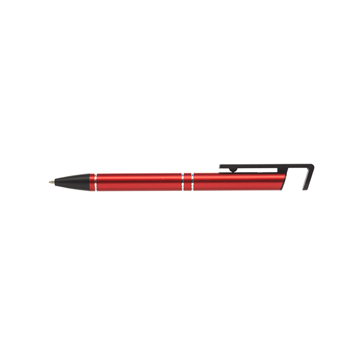 Grand Push Action 2-in-1 Metal Cell Stand Pen 9