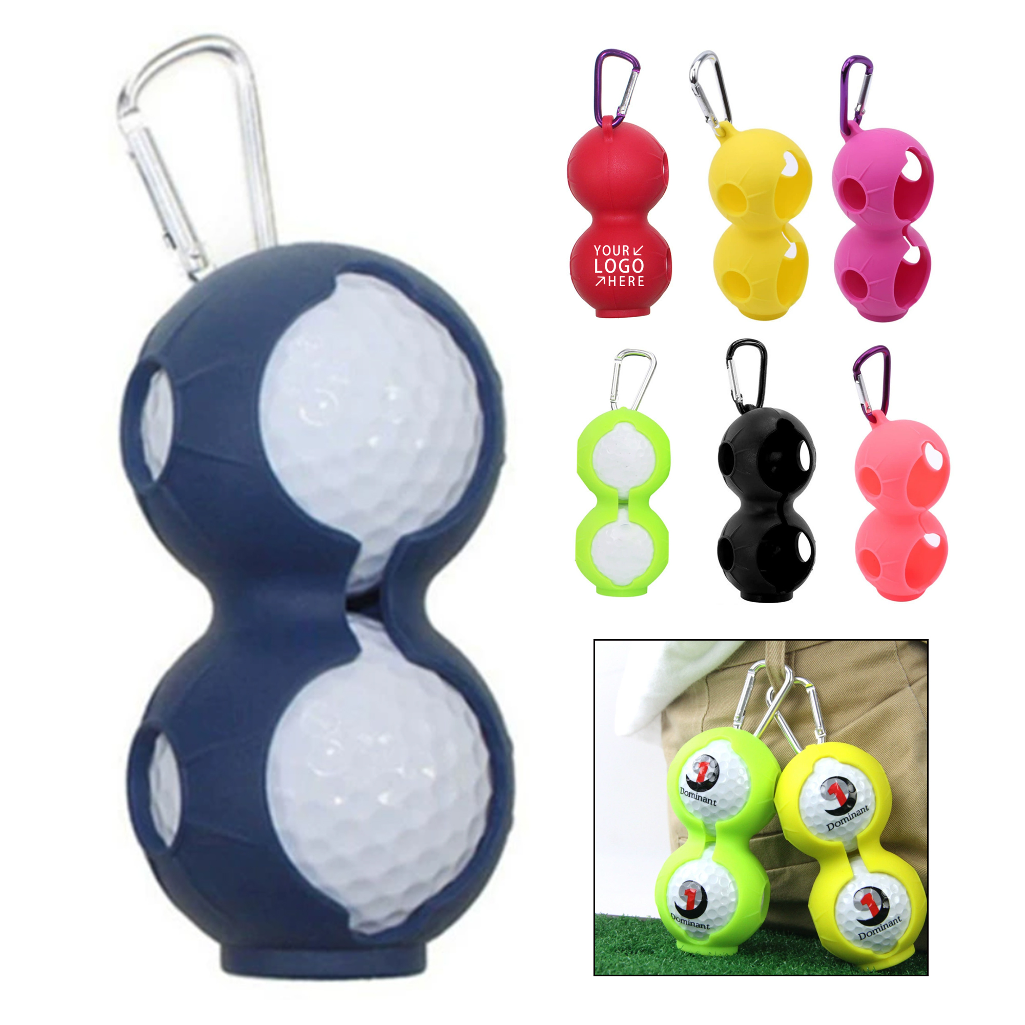 Two Golf Silicone Balls Cover 3