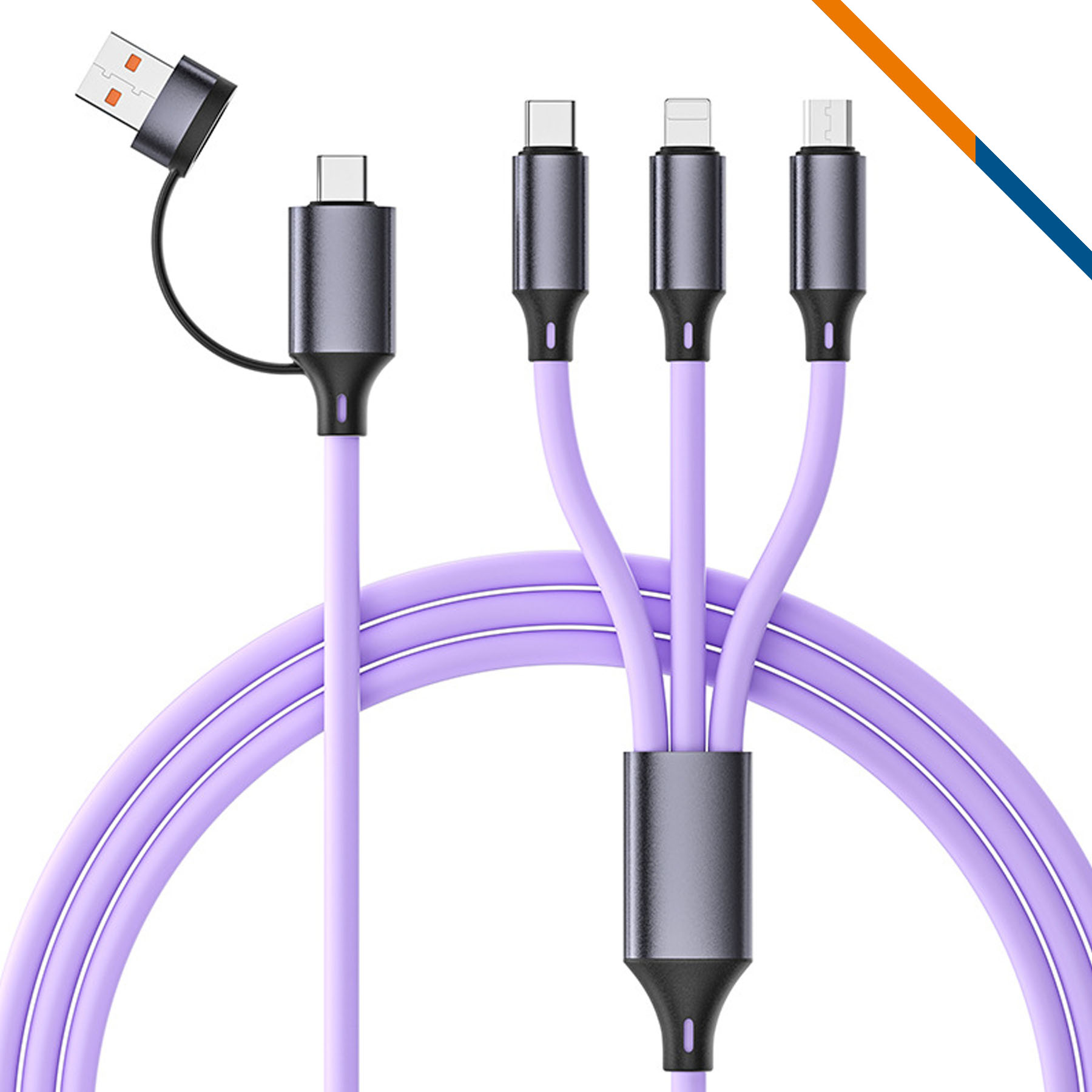SyncFast 5in1 Fast Charging Data Transfer Cable 4