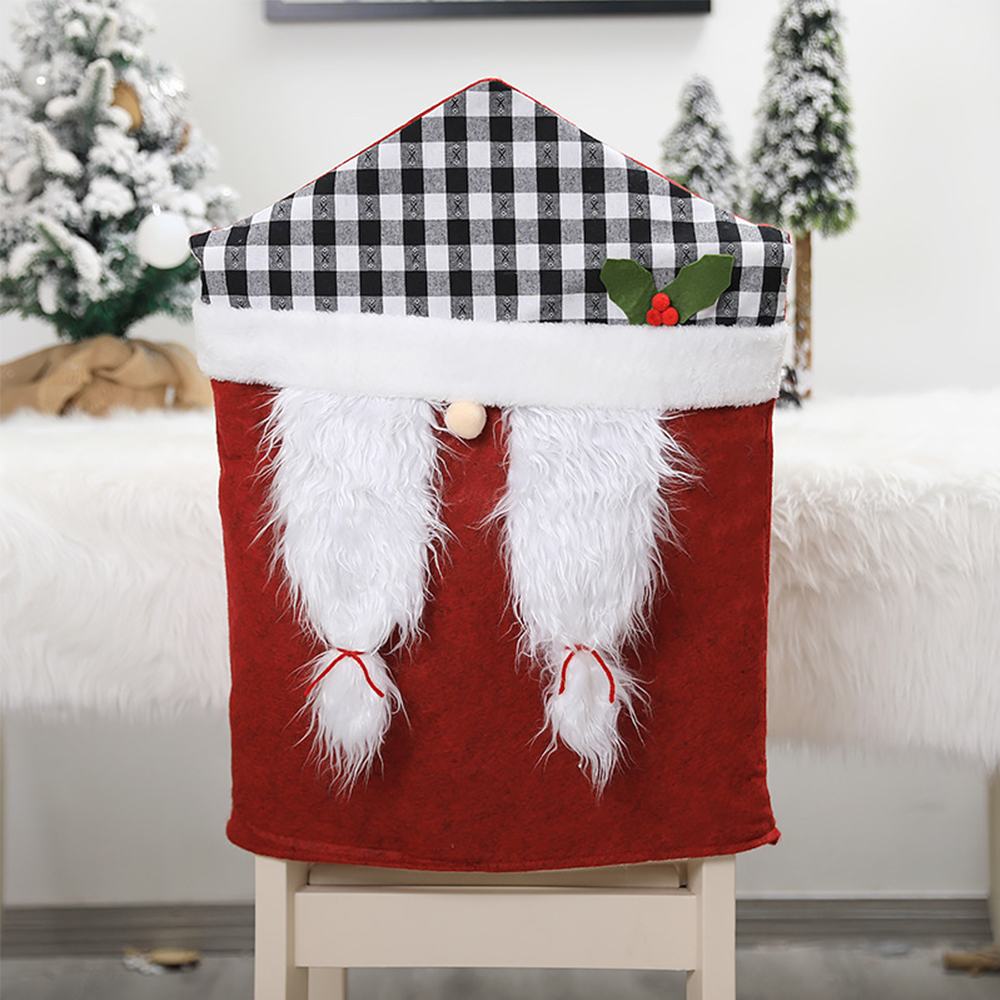 Christmas Plaid Chair Cover 3