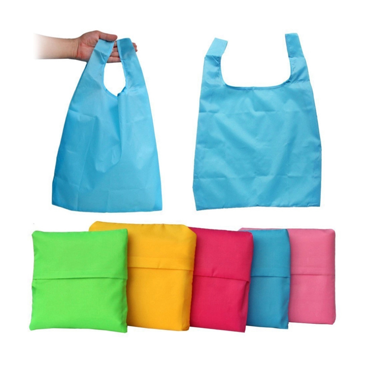 190T Polyester Foldable Shopping Tote 2