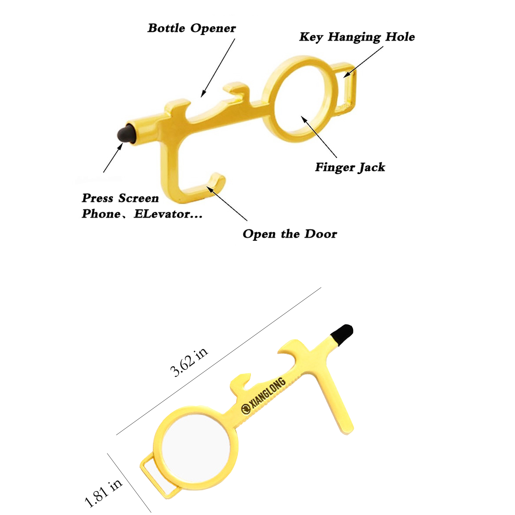 Multipurpose Non-Contact Keychain 3