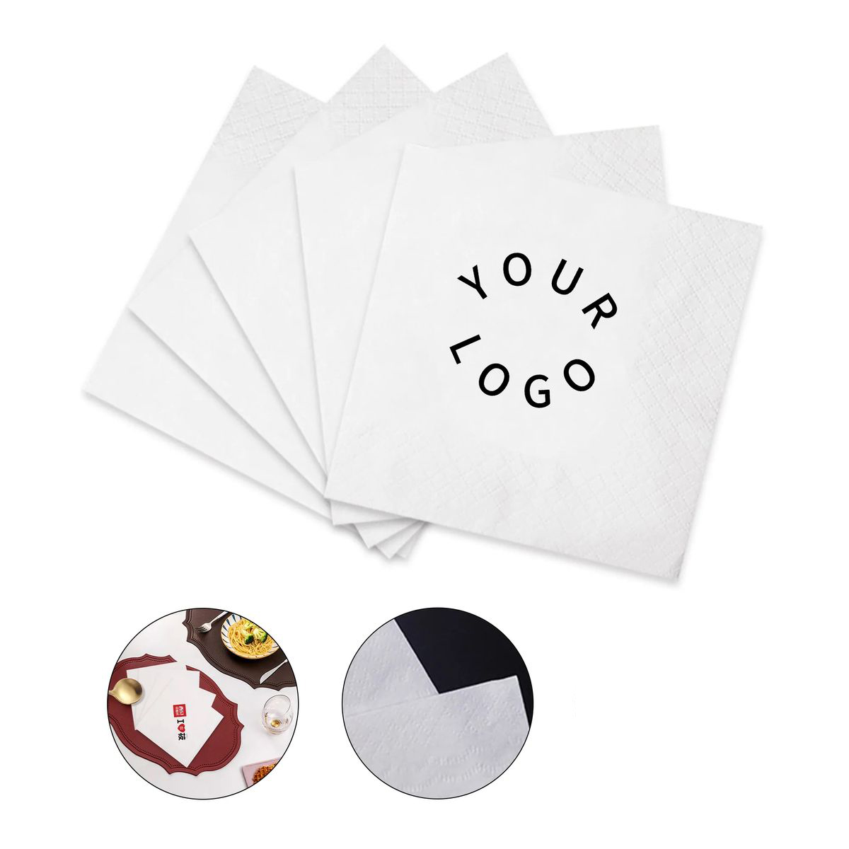 9.1 Inch Square Paper Napkin for Restaurants 2