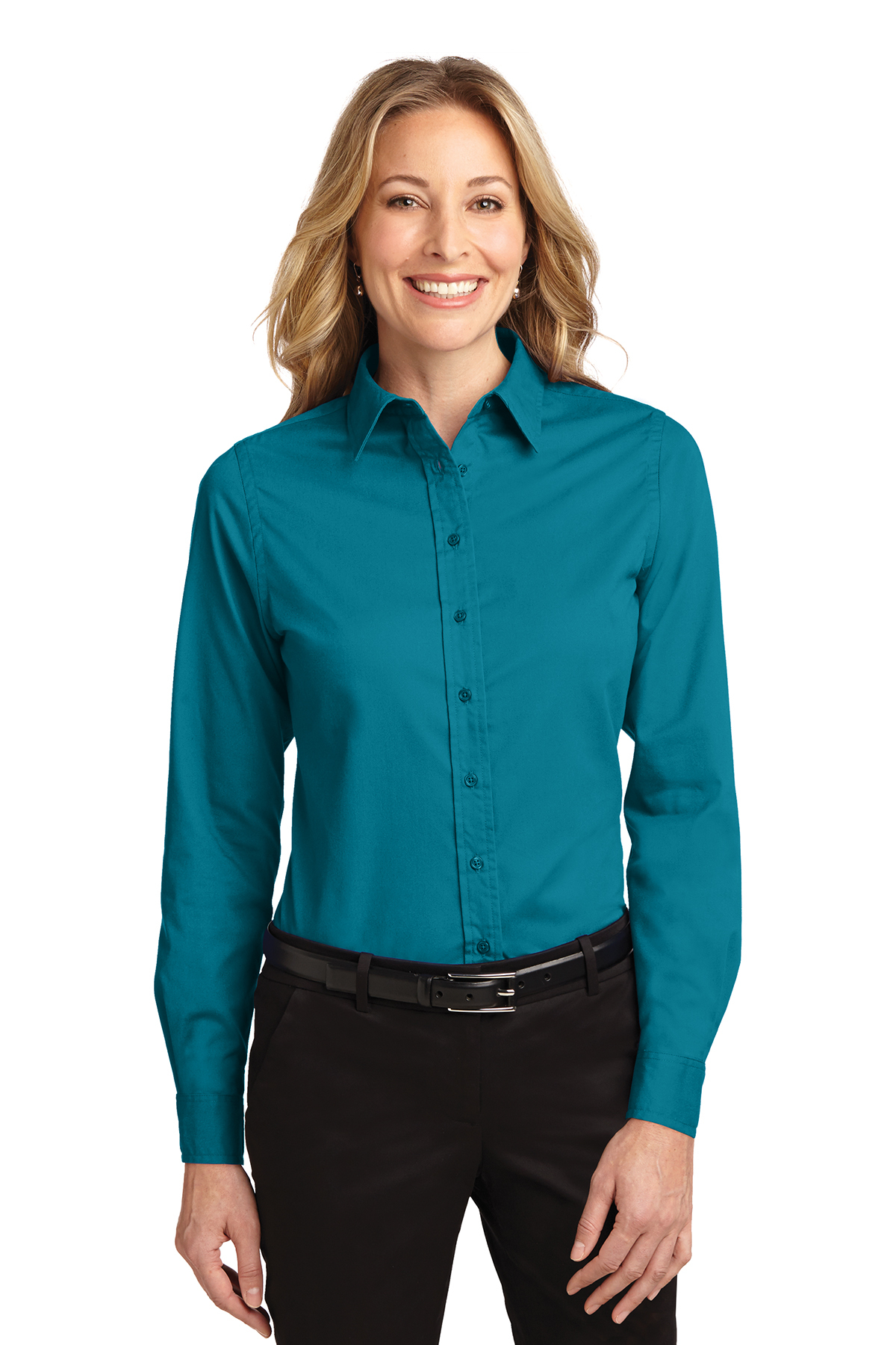Ladies' Long Sleeve Oxford Button-Down Easy Care Shirts 2