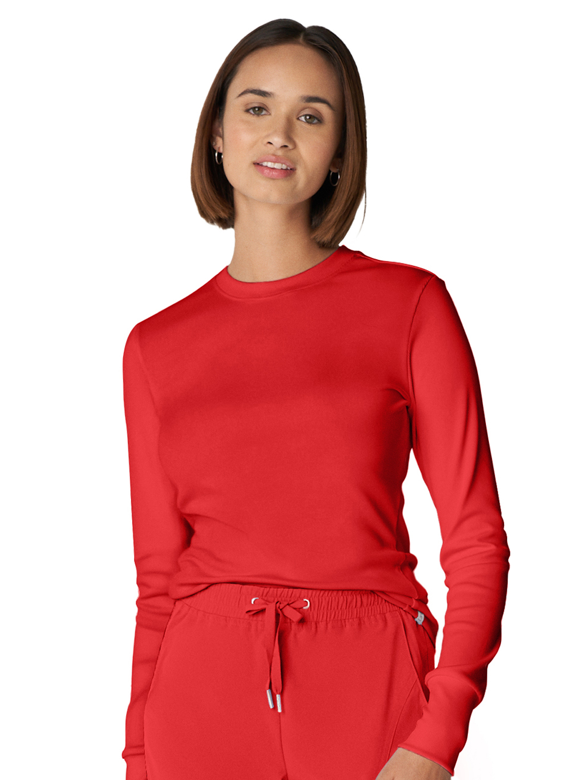 Landau - Forward - Women's One-Pocket Long-Sleeve Crew Neck Underscrub Tee 24