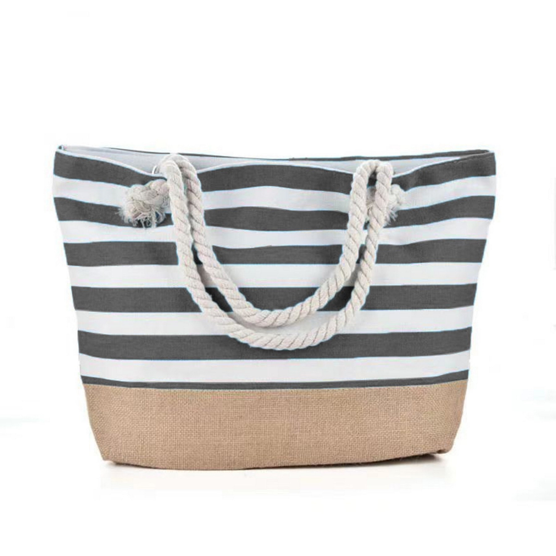 Canvas Beach Tote Handbag, custom tote bag with logo imprint 2