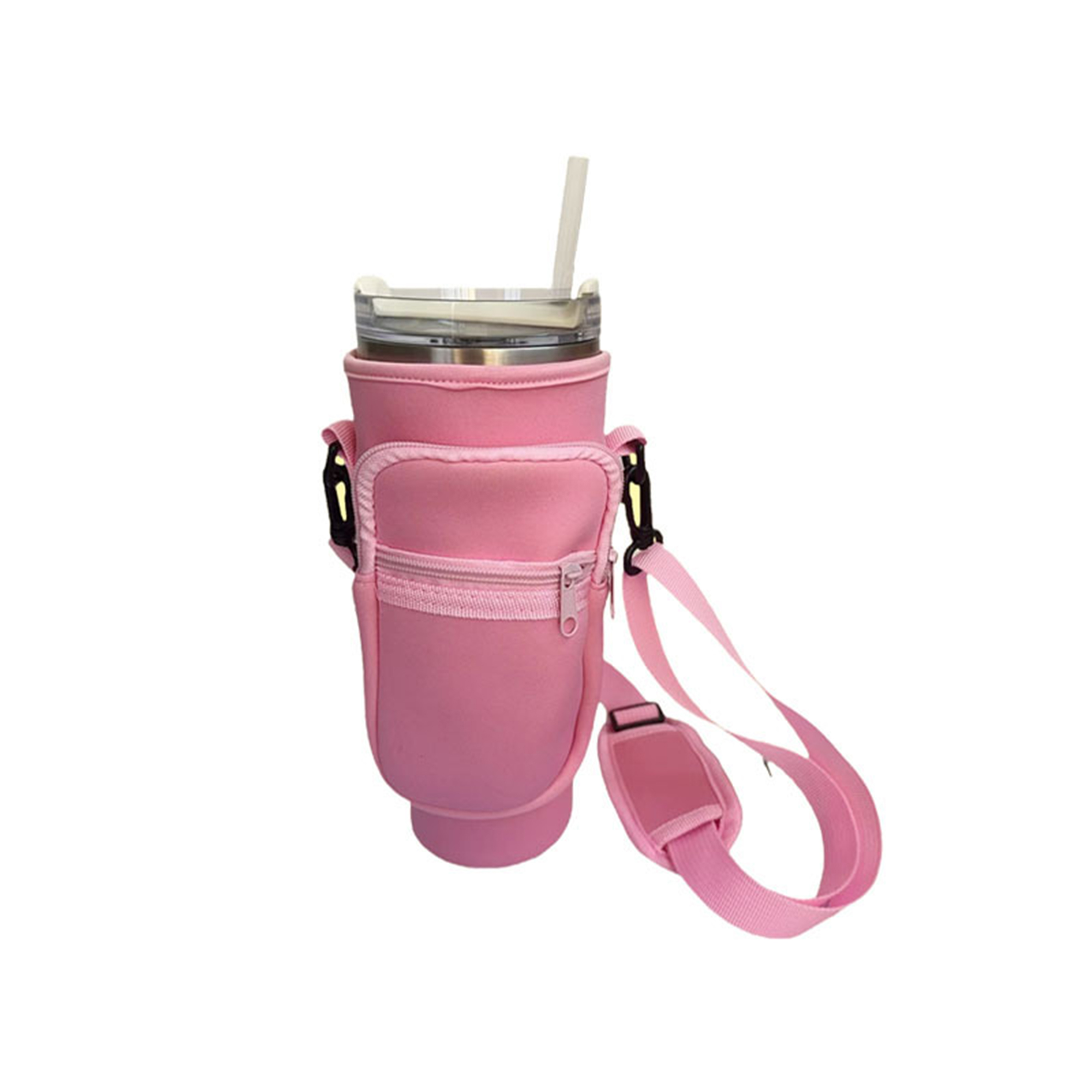 Insulated Cup Sleeve with Handle - Fits 30-40 Oz Tumblers, 9.5"x3" Soft Heat-Resistant Fabric 3