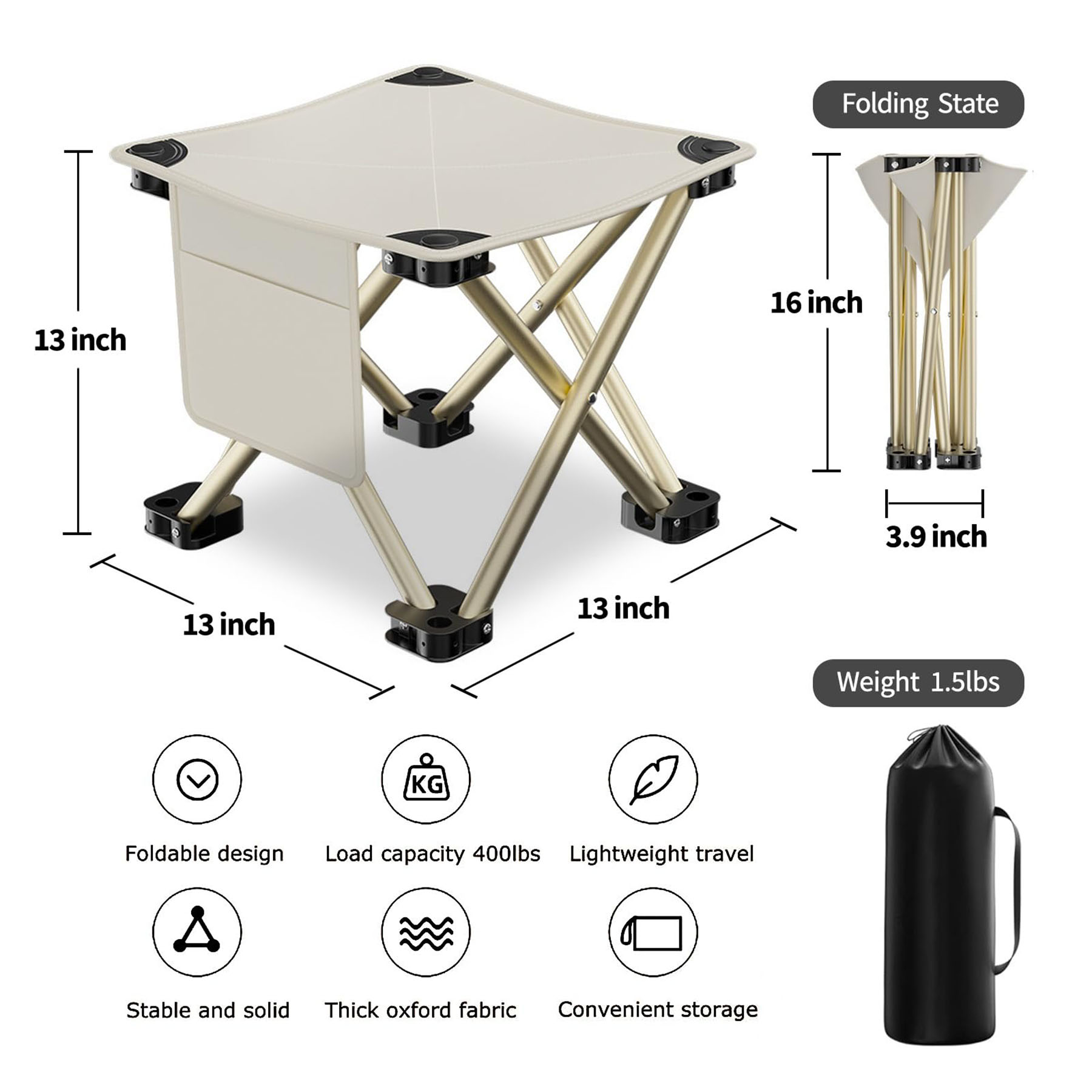 Folding Camping Stool 2