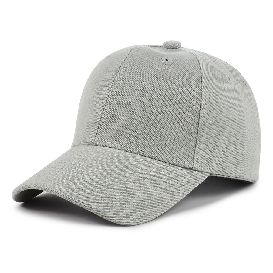 Kids' Stock Solid Color Polyester 6-Panel Cap 6