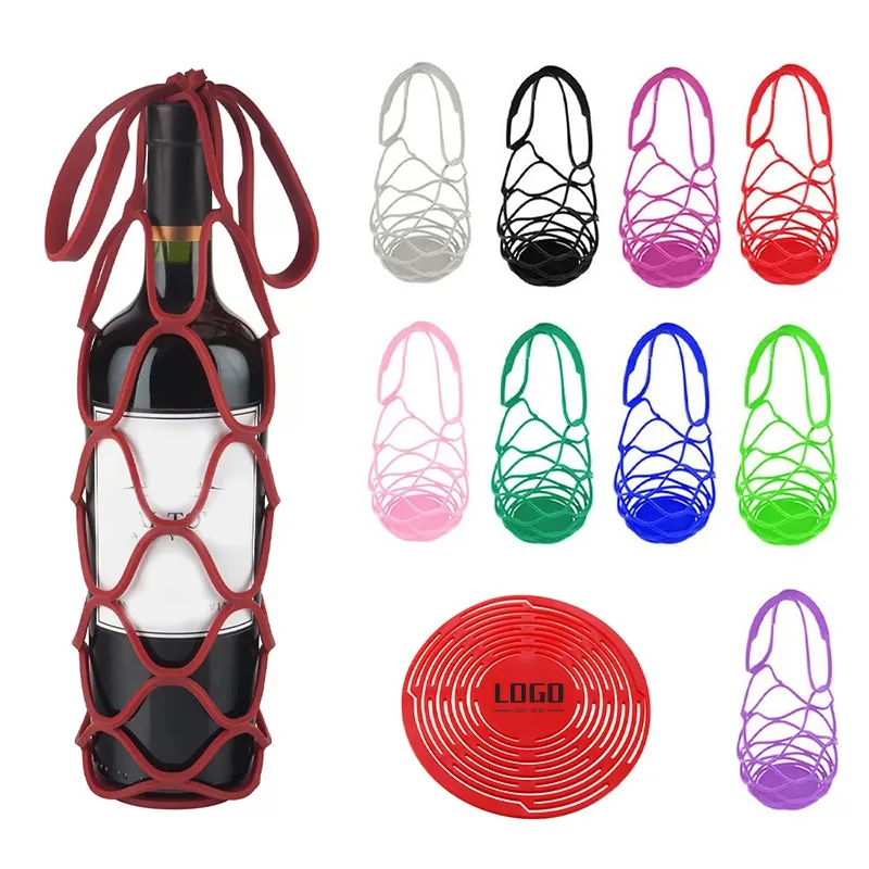 Silicone Wine Bottle Carrying Bag with Handle 3