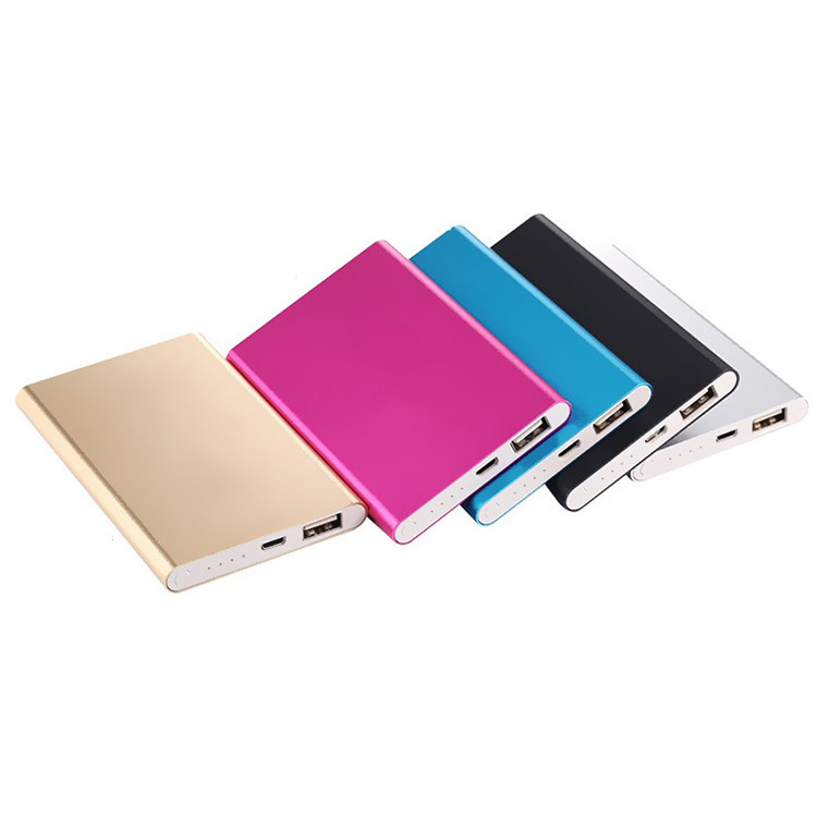 Slim Aluminum Power Bank 5000maH 7