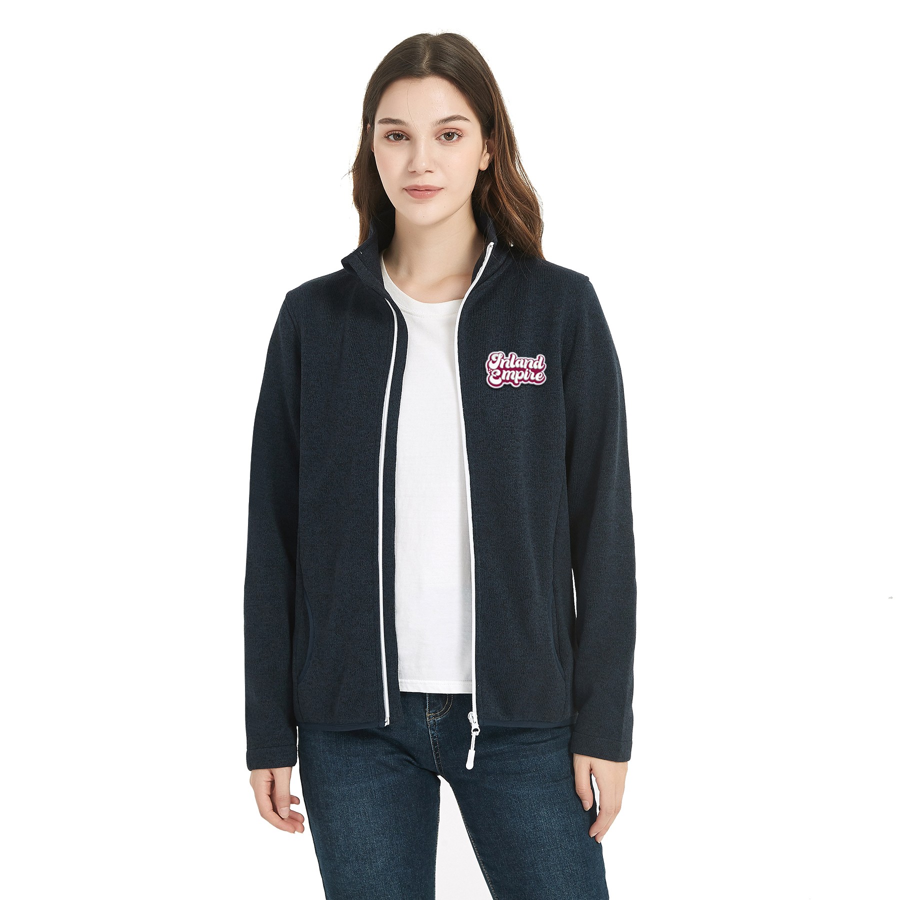 Women's Full-Zip Sweater Fleece Jacket 16