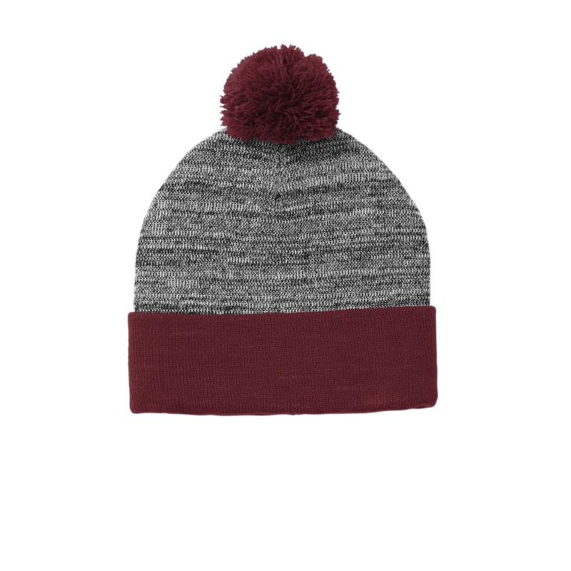 Sport-Tek Heather Pom Pom Beanie 2