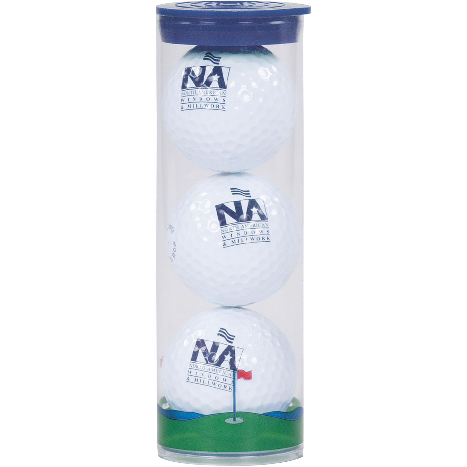 Clear Tube with 3 Wilson Golf Balls 4