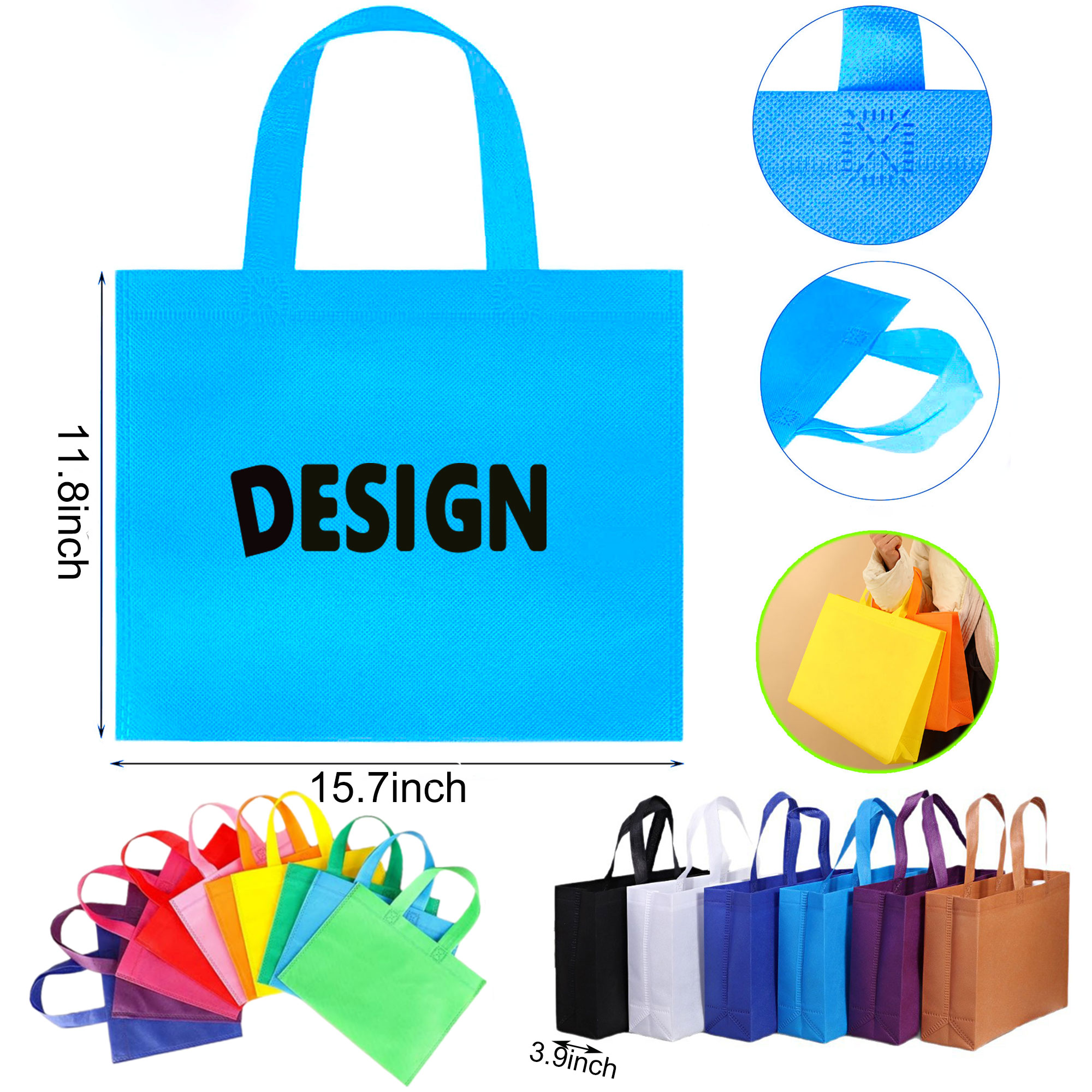 Reusable Non-woven Tote Bag With Handles 4
