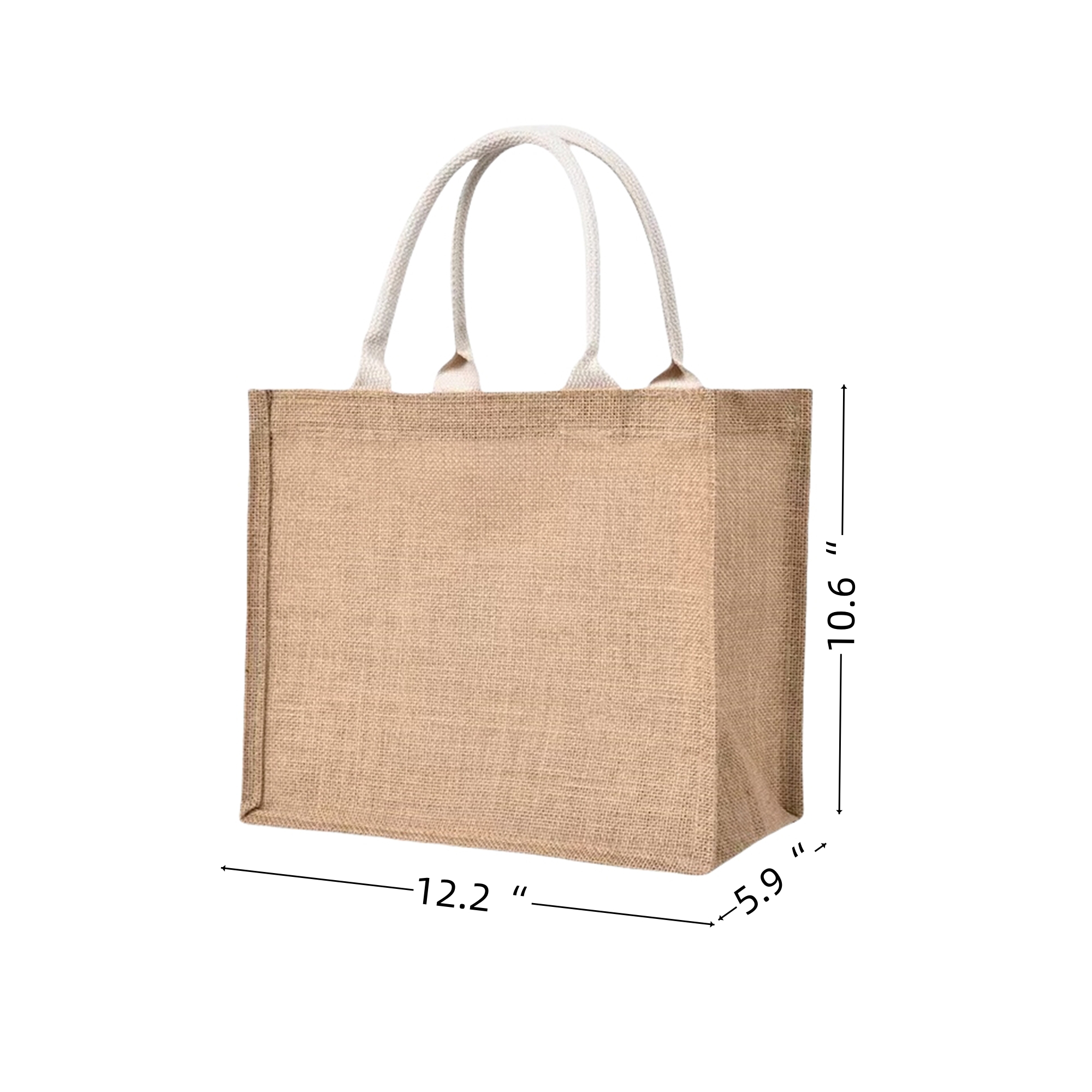 Eco Friendly Reusable Yellow Burlap Bags 3