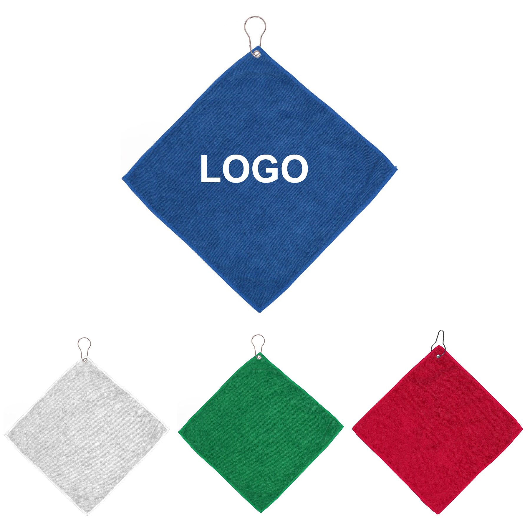 Microfiber Golf Towel with Metal Grommet 1