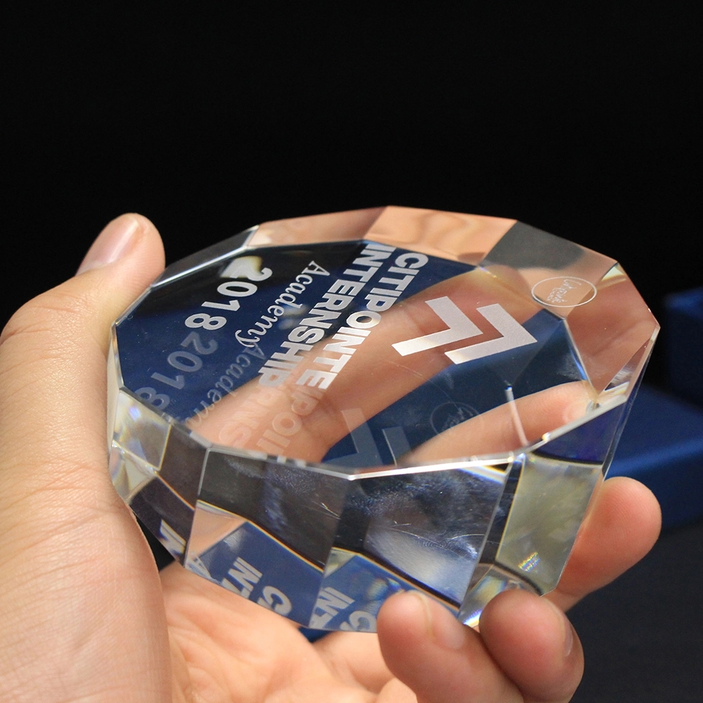 CRYSTAL PRISM PAPERWEIGHT 2