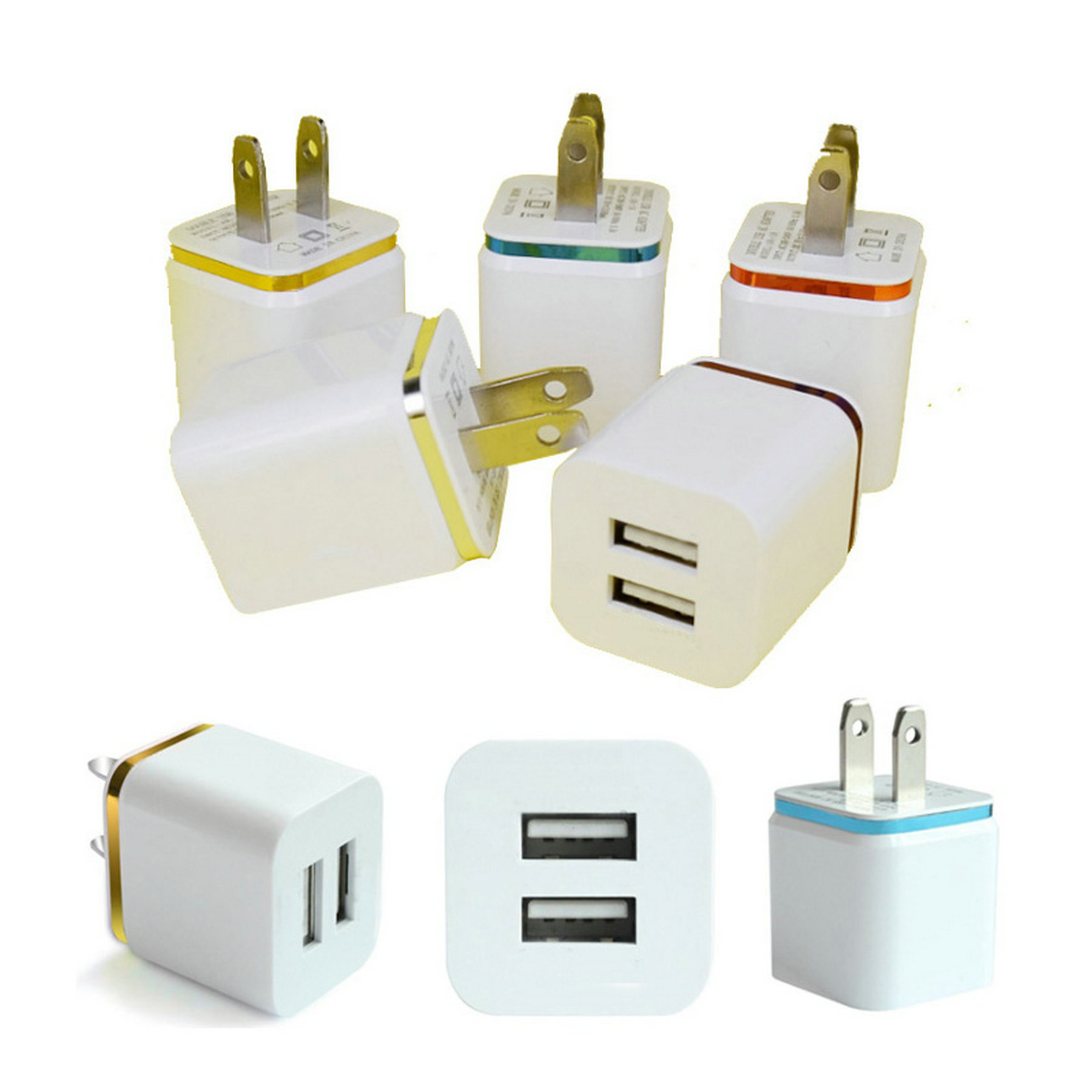 Dual Ports USB Wall Charger Adapter 2