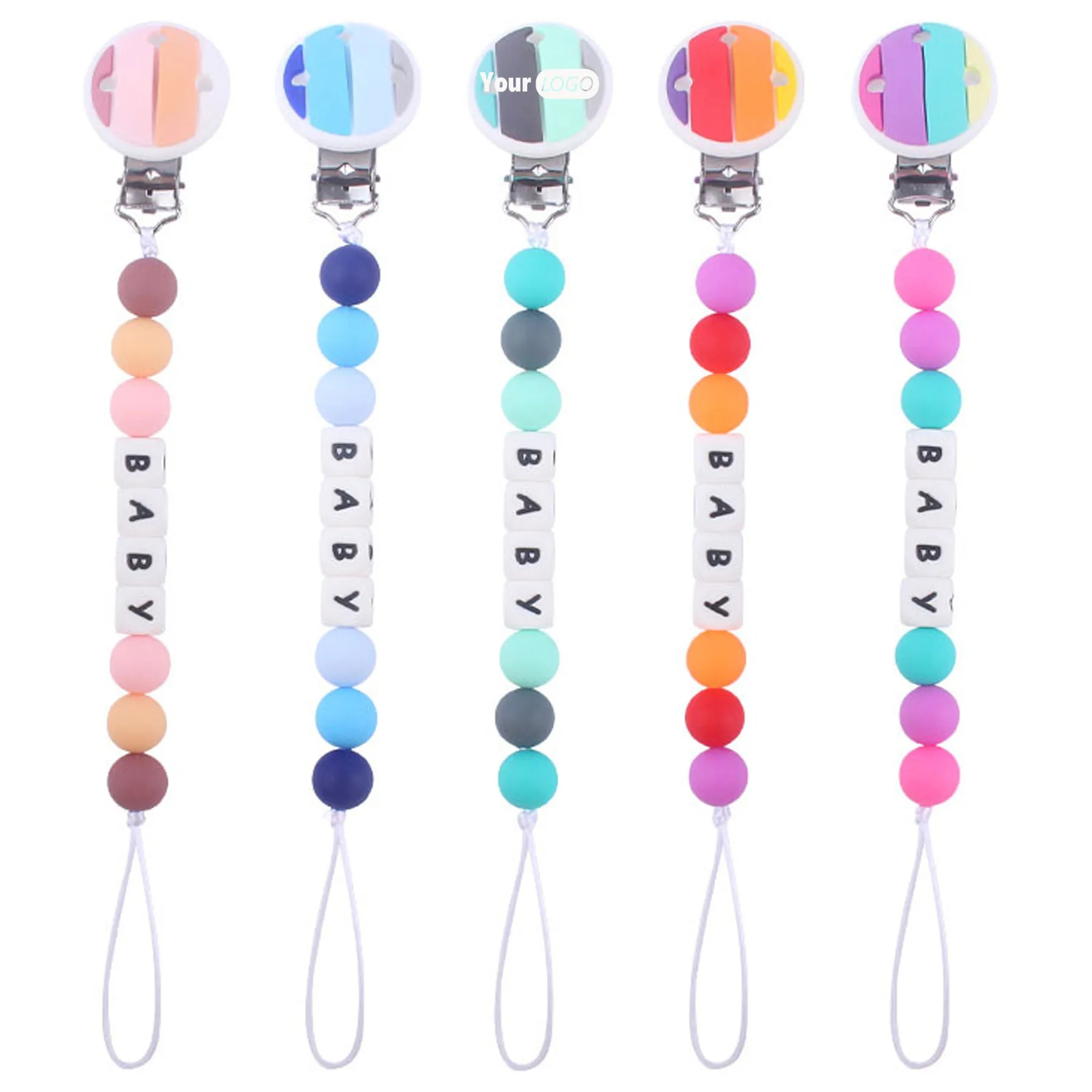 Cartoon Silicone Pacifier Chain 7