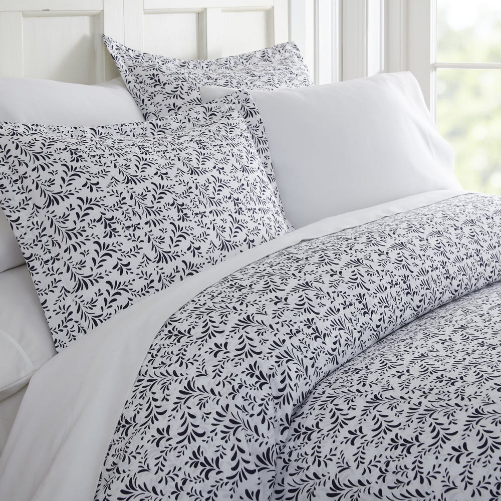 Duvet Cover Sets - Navy Vine Twin 2 Piece 2