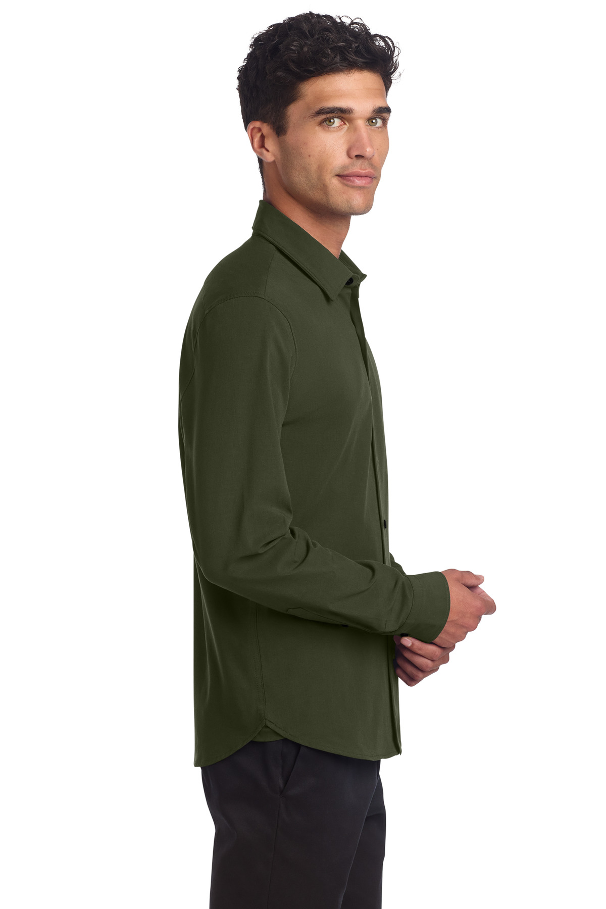 Mercer+Mettle Long Sleeve Stretch Woven Shirt MM2000 20