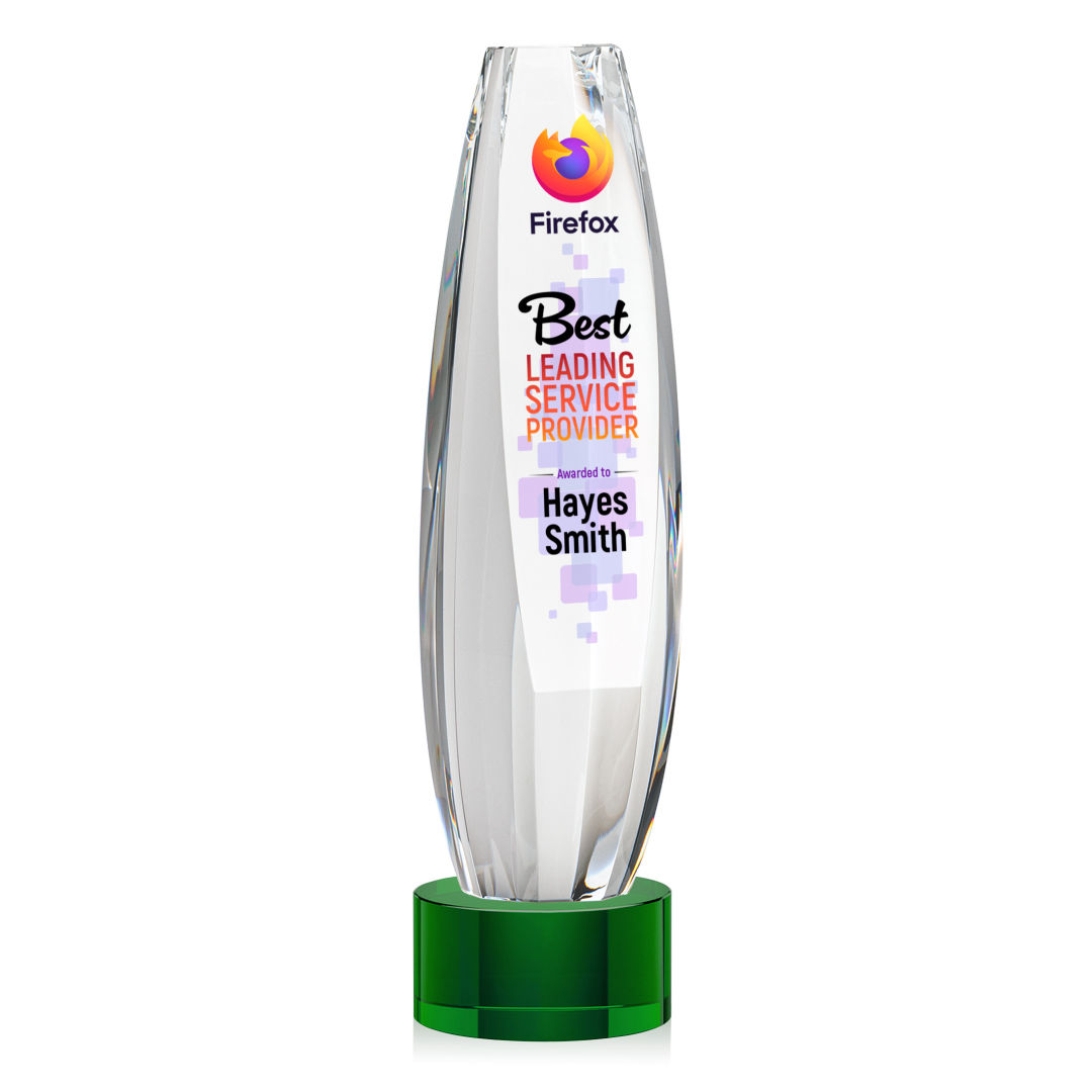 Hoover VividPrint™ Award on Marvel Base - Green 14