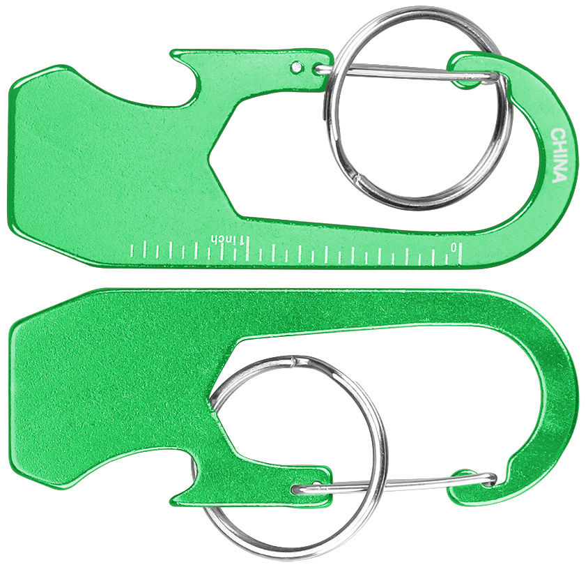 Ruler Carabiner Bottle Opener with Key Ring 6