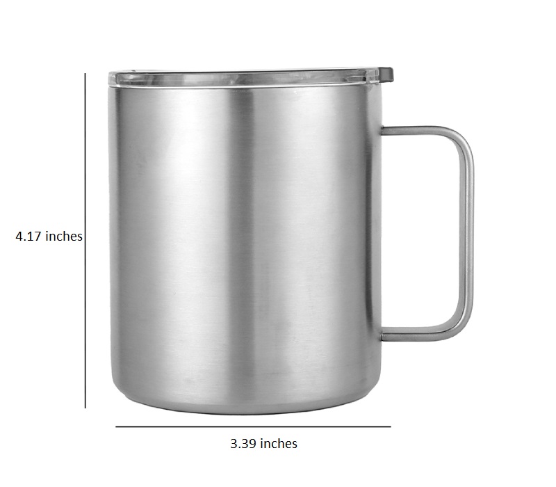 Stainless Steel Camping Mug, 12 oz. 2