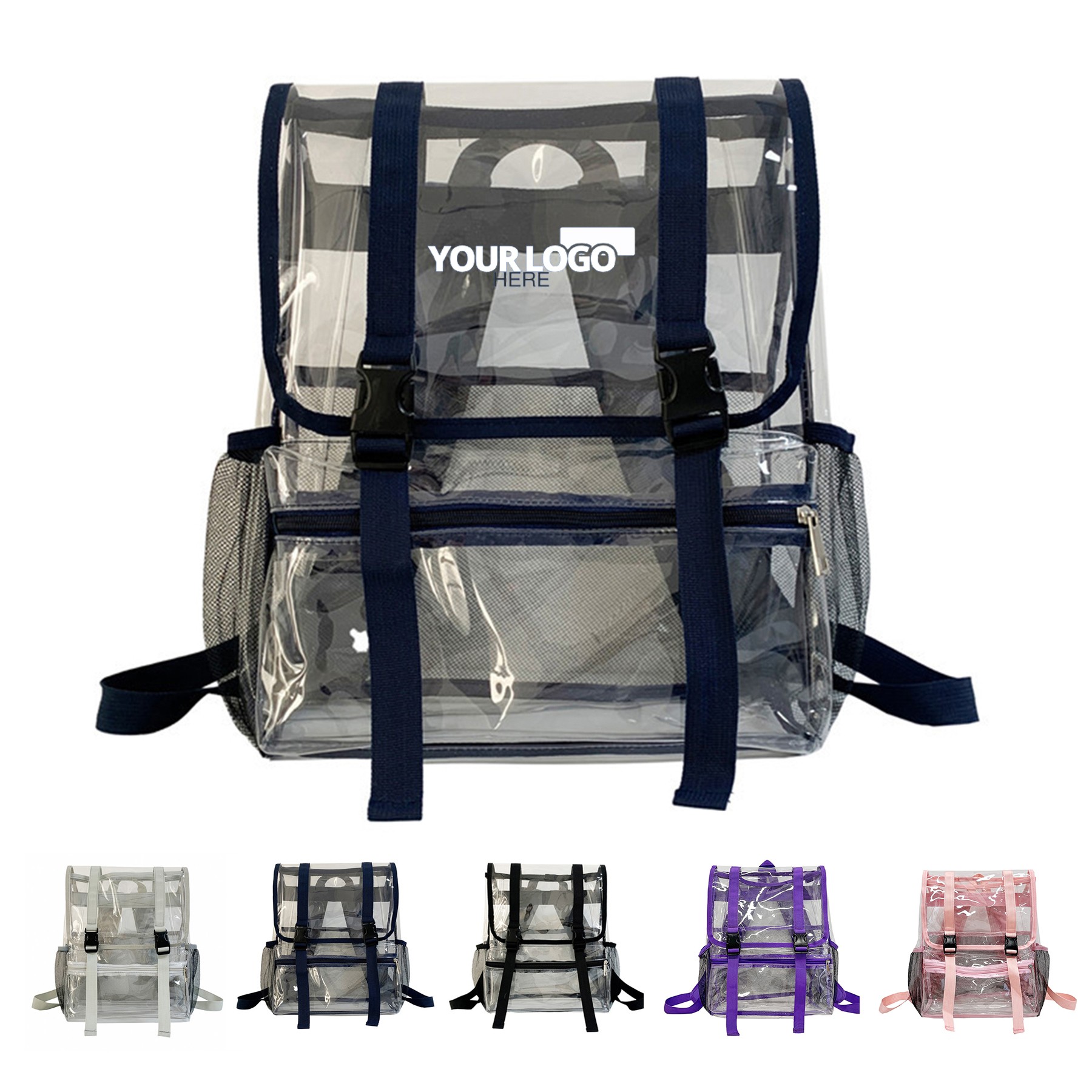 Clear PVC Stadium Approved Backpack