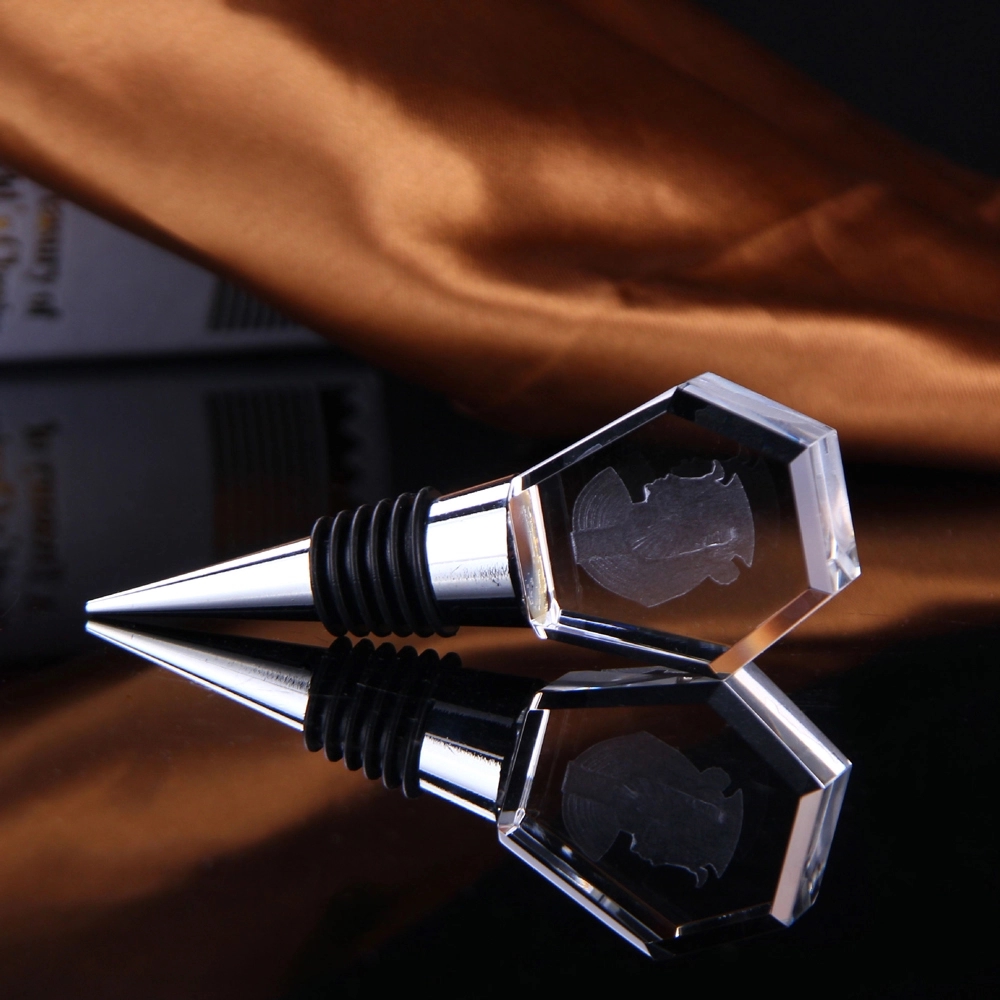 Engraved Crystal Wine Bottle Stopper 6
