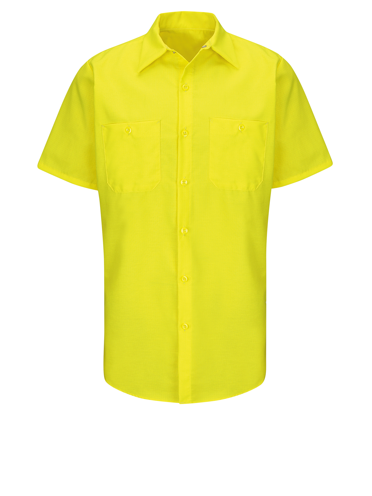 Red Kap Hi-Visibility -  Men's Hi-Visibility Short Sleve Ripstop Work Shirt