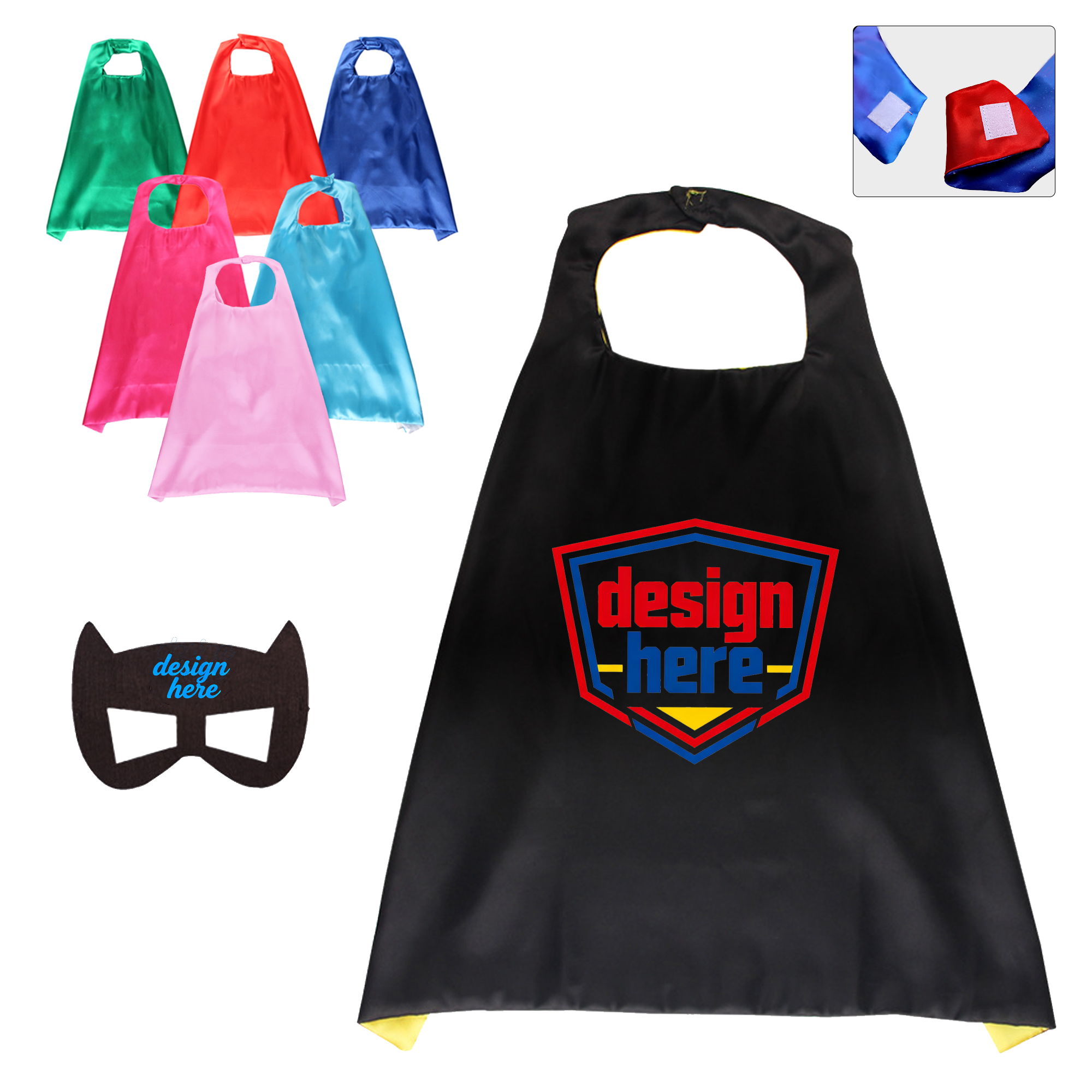 Deluxe Kids Superhero Costume Set with Cape and Mask 4