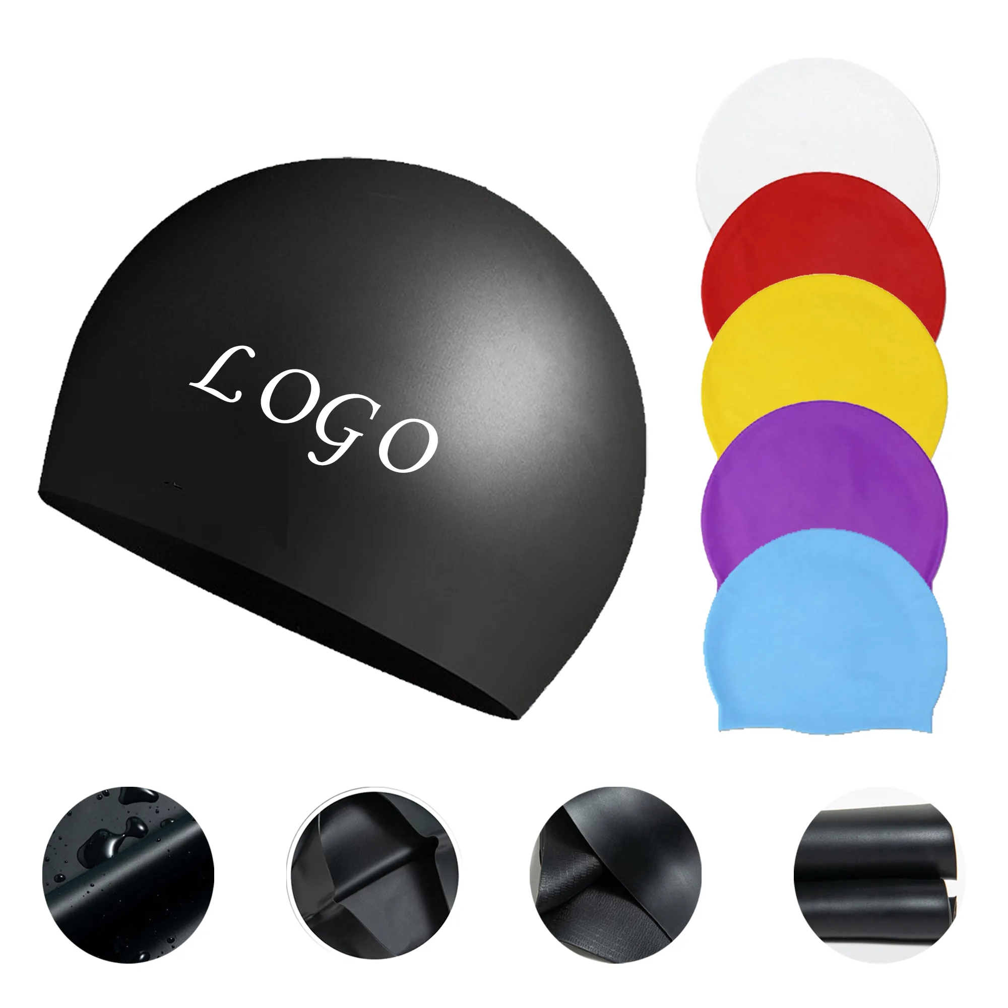 Silicone Swim Caps