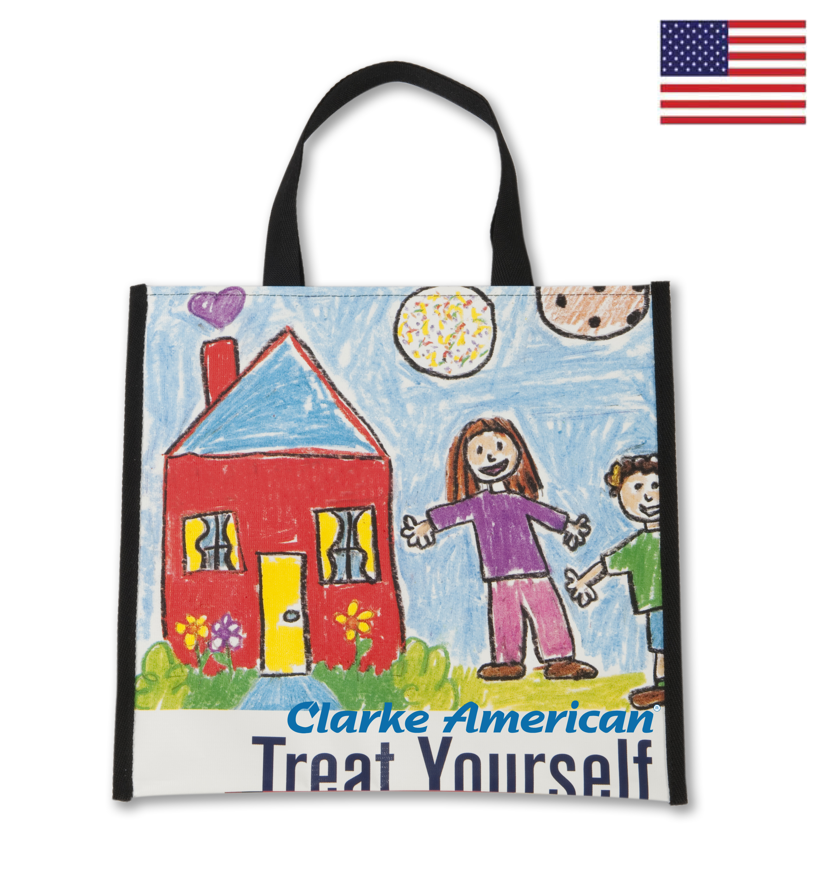 Marquee Recycled Banner Tote Bag 14x13" 3