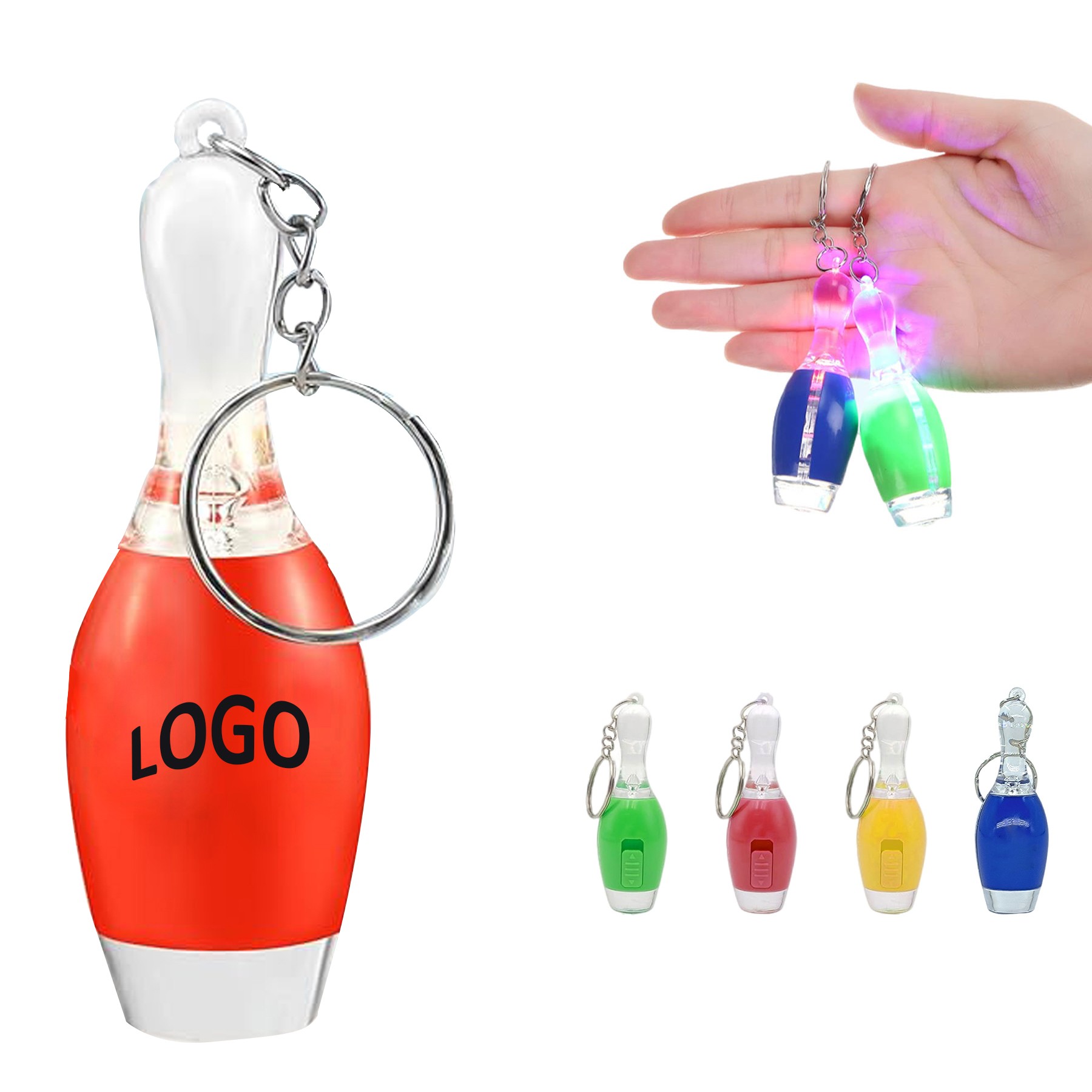 Bowling Flashlight Keychain
