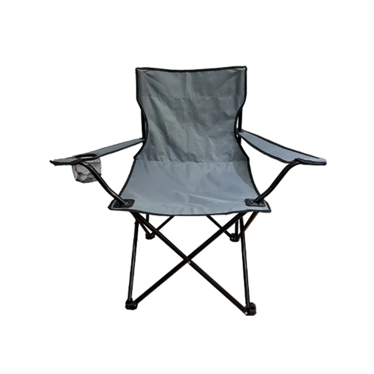 Portable Camping Folding Chair Fishing With Net Cup Holder 10