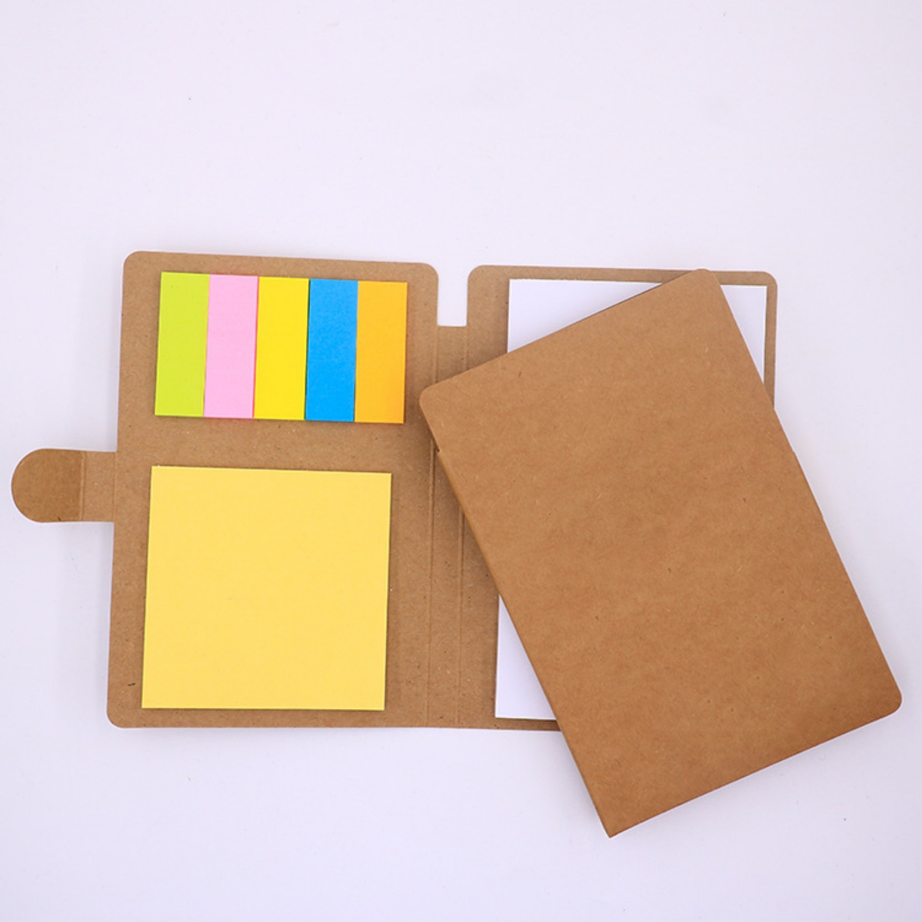 Kraft Paper Cover Notebook With Sticker And Pen 6