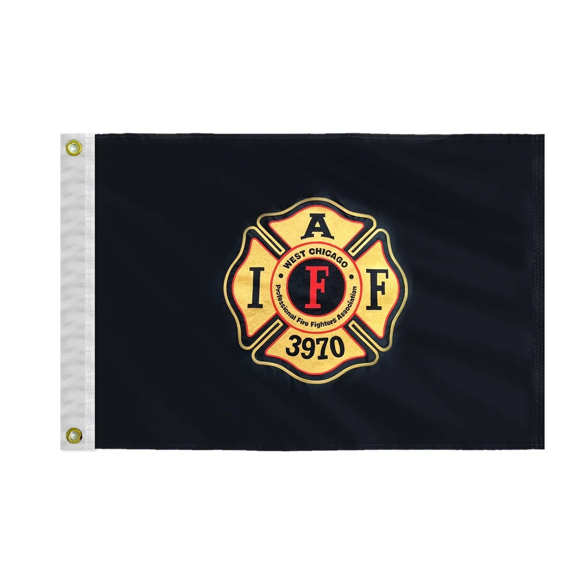 Applique & Embroidered Flag 14" x 20" Nylon 2