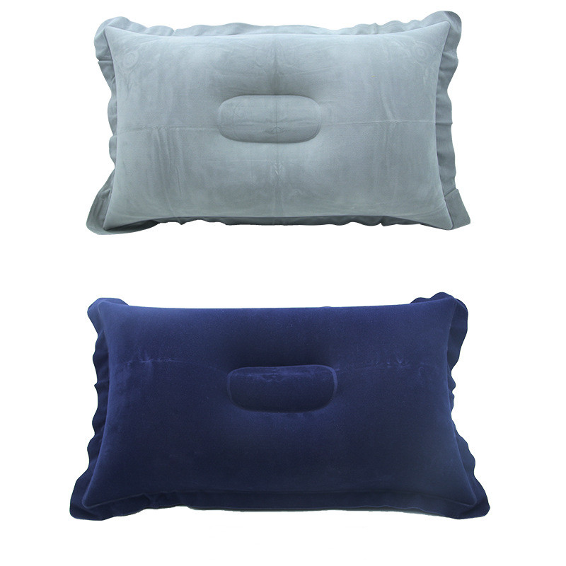 Inflatable  Small Squared Flocked Fabric Air Pillow 1