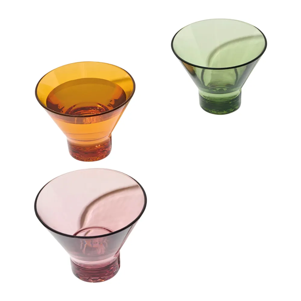 8oz. MS Plastic Stemless Martini Glass 6