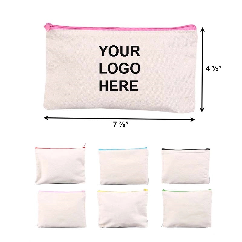 Canvas Zipper Pencil Bag 2