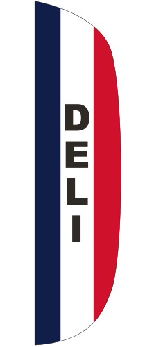 "DELI" 3' x 12' Message Flutter Flag 1