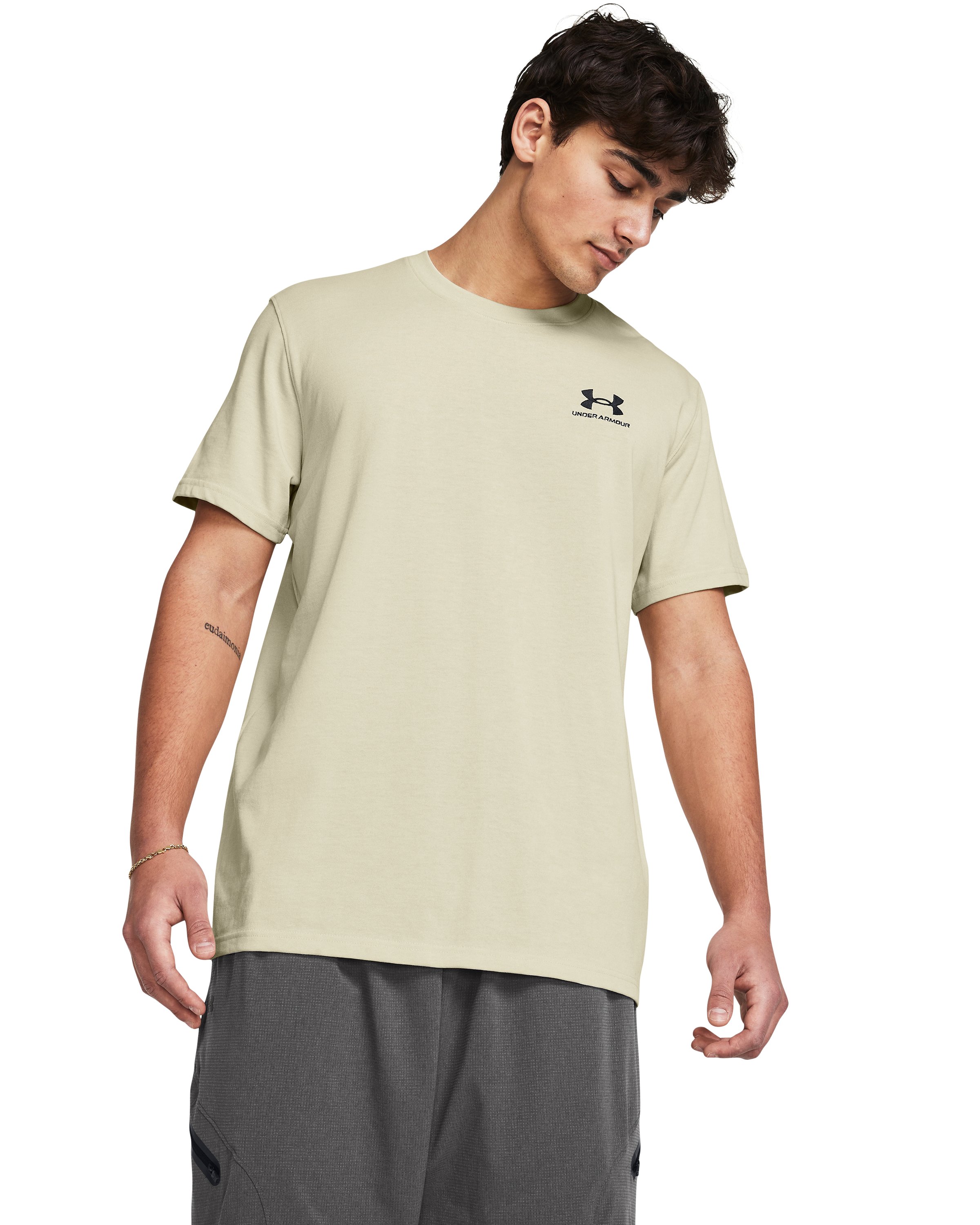 Men's UA Logo Embroidered Heavyweight Short Sleeve 8