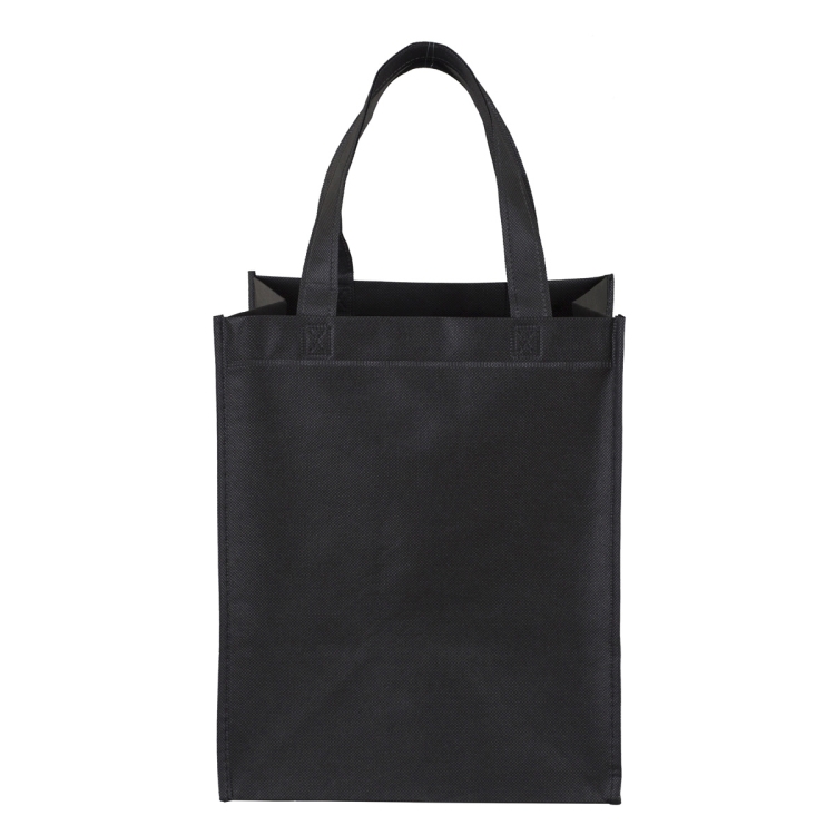 10"W x 12"H x 8" Gusset - "FULL VIEW" Junior Large Imprint Grocery Shopping Tote Bag 1