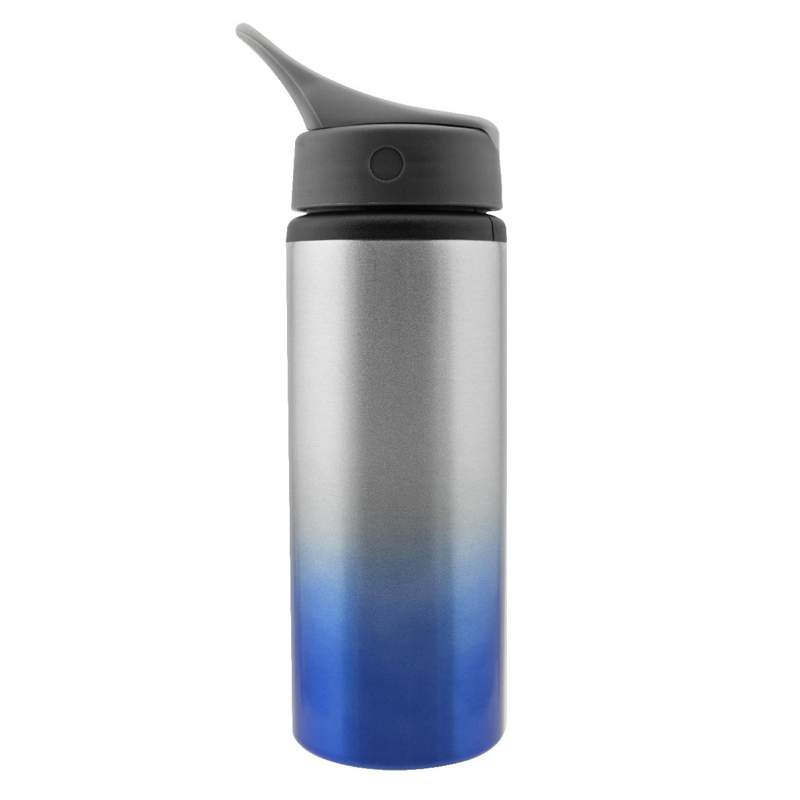 25 Oz. Inspire Aluminum Two-Tone Bottle (Blue/Silver)