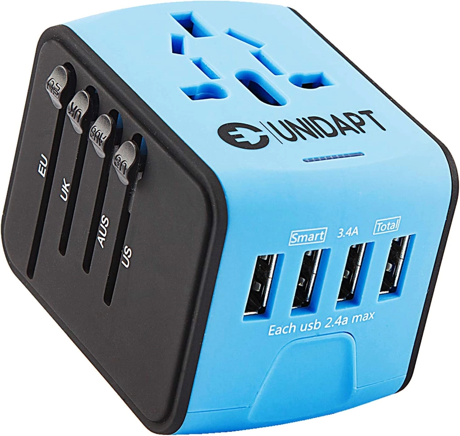 Universal Travel Adapter with 4 USB and AC Outlet 8