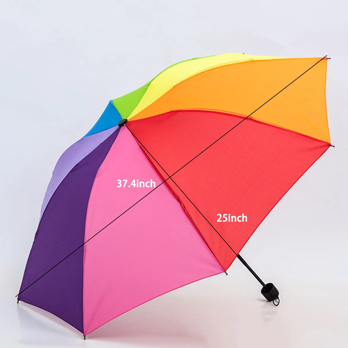Folding Portable Travel Rainbow Umbrella 5