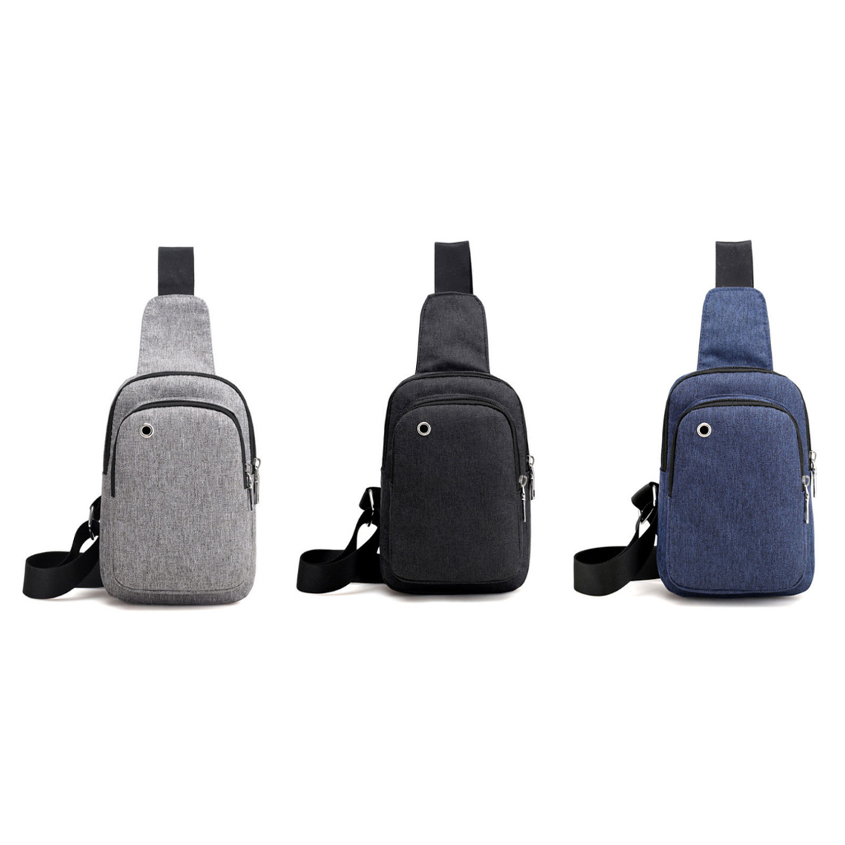 Compact USB Charging Sling Shoulder Bag 2