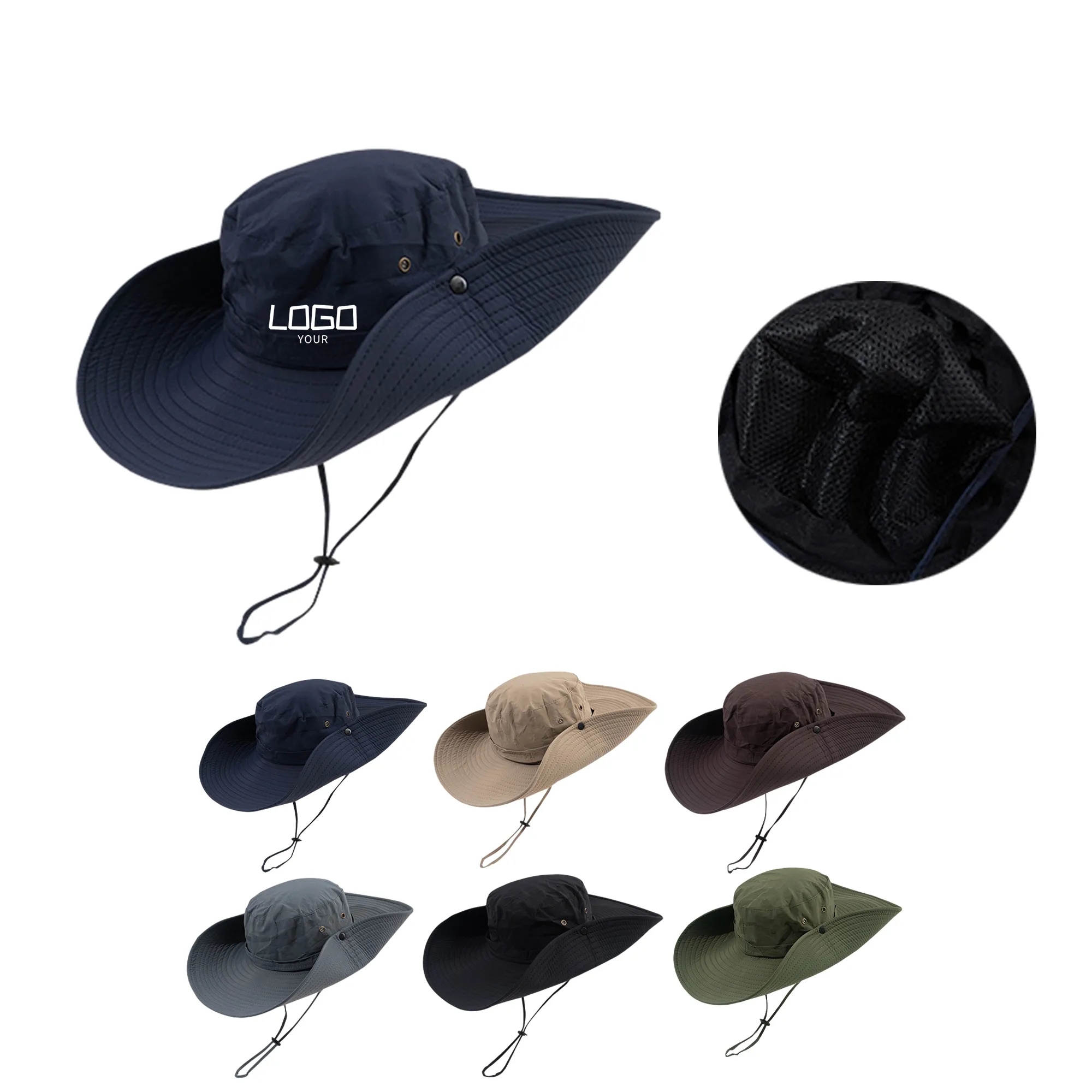 Camping Outdoor  Protection Wide Brim Bucket Hat